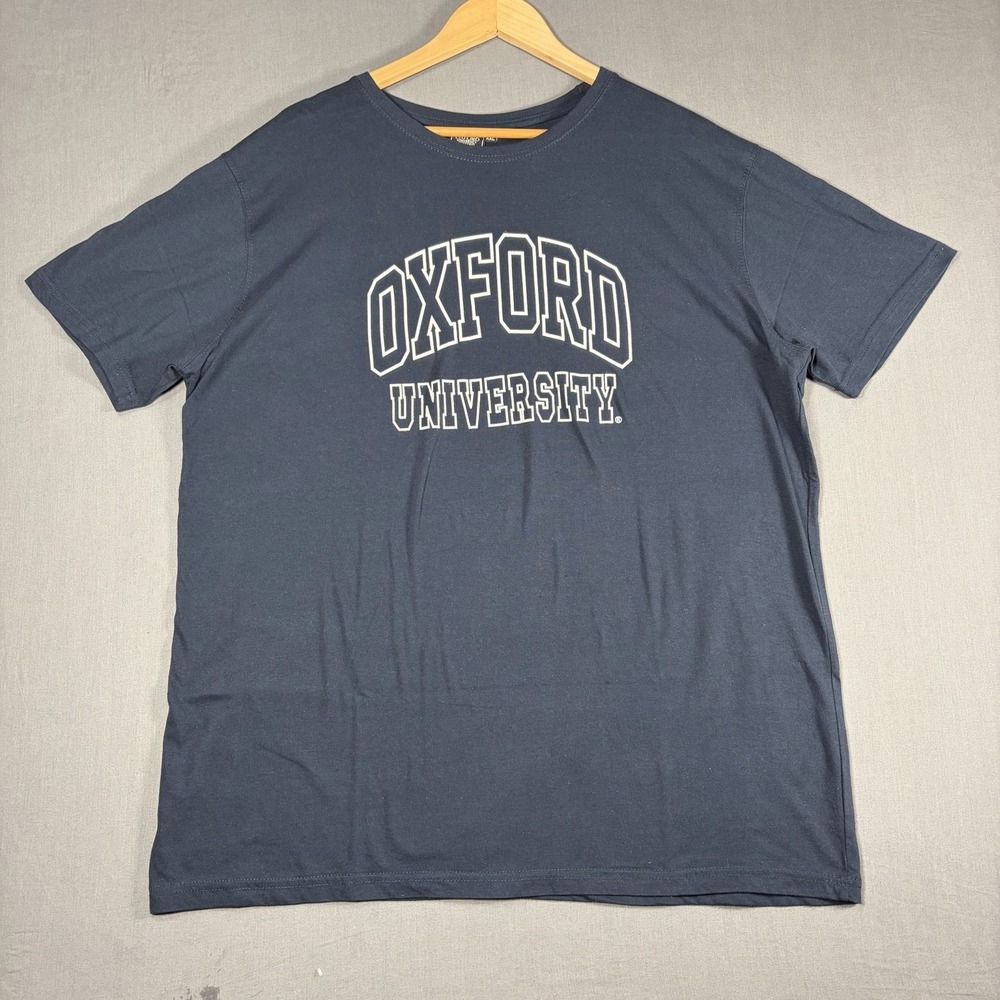 Oxford University Official Merchandise Men's Short Sleeve Tee Blue Sz 2XL